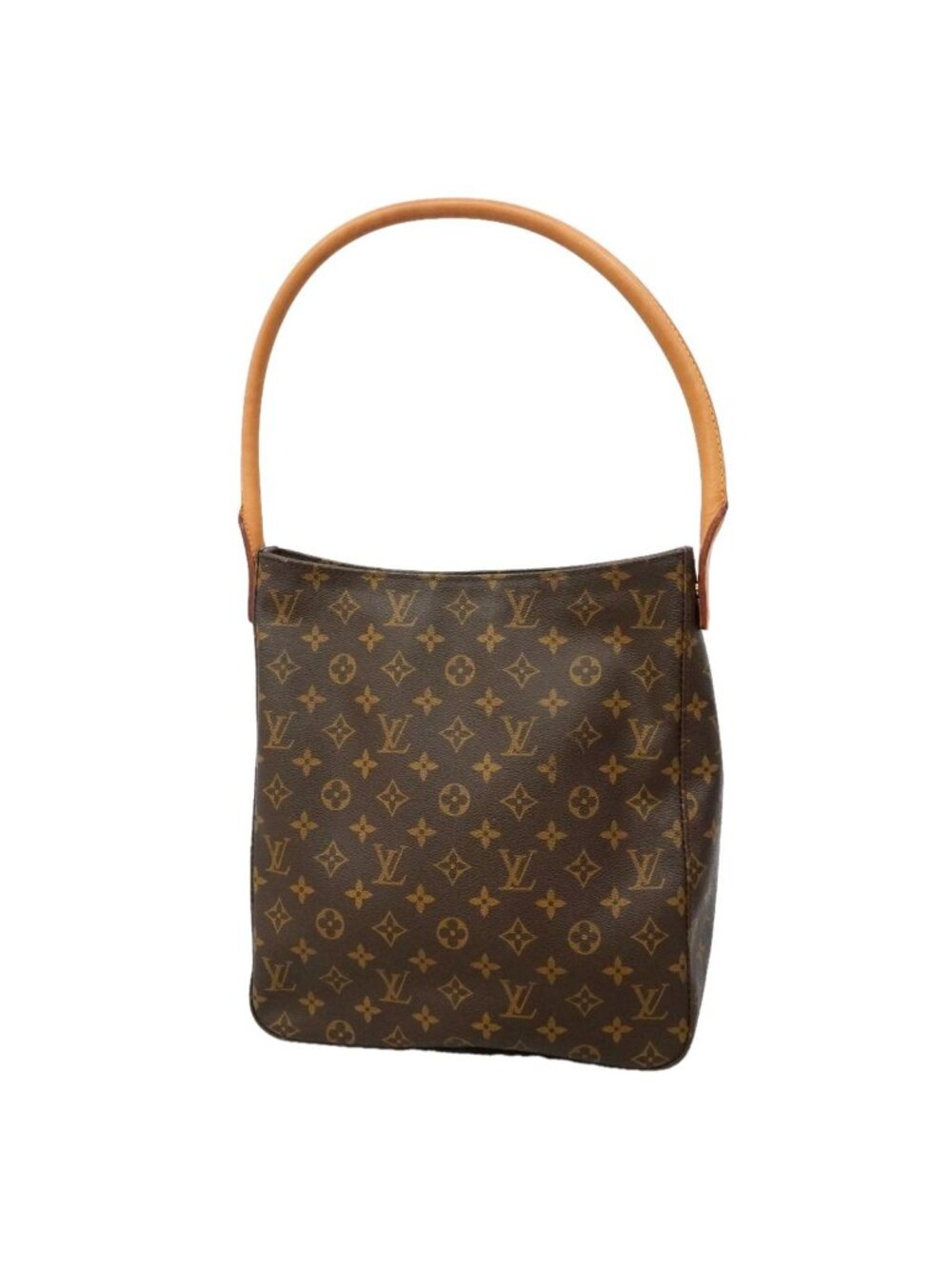 Louis Vuitton Shoulder Bag Monogram Looping GM Brown